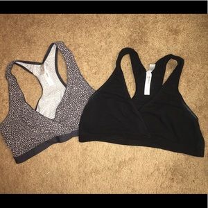 Gilligan & O'Malley Nursing Bra Large Black Blue